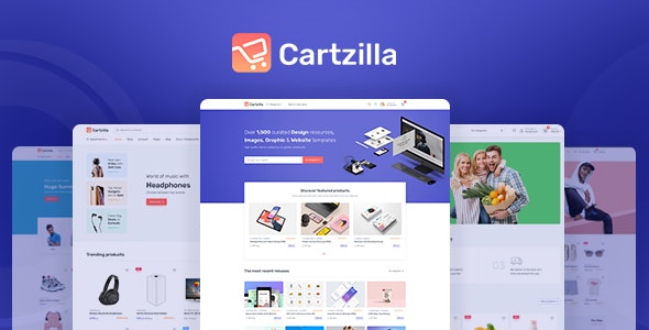 Cartzilla 1.0.26 – Digital Marketplace & Grocery Store WordPress Theme