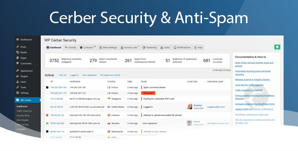 Cerber Security Pro 9.5.7 – WordPress Security Plugin-WordPress精品站