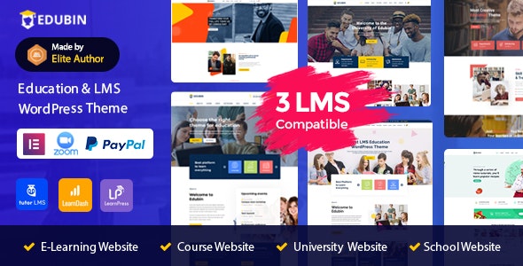 Edubin 8.14.8 – Education LMS WordPress Theme-WordPress精品站