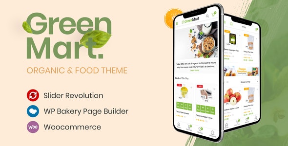 GreenMart 4.1.2 – 绿色超市、有机食品 Organic & Food WooCommerce WordPress Theme-WordPress精品站