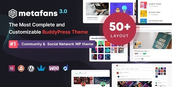 MetaFans 3.3.5 – Community & Social Network 社区和社交网络 BuddyPress Theme-WordPress精品站