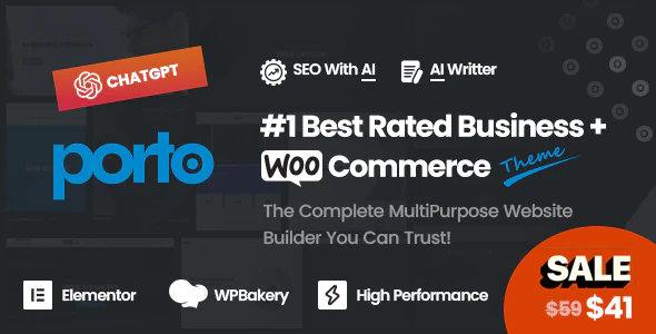 Porto 波尔图 6.9.4 – 多用途 Multipurpose and WooCommerce Theme-WordPress精品站