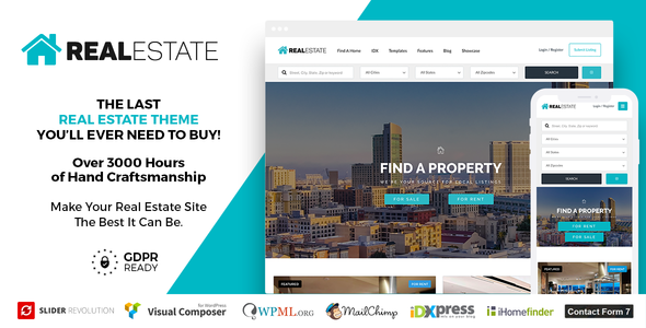 Real Estate 7 v3.4.1 – Real Estate 房地产 WordPress-WordPress精品站