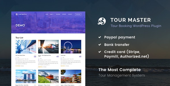 Tour Master 5.1.1 – 旅游预订、旅行、酒店-WordPress精品站