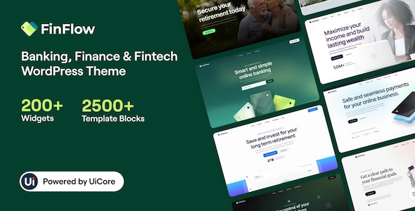 FinFlow 2.0.1 – 银行、金融和金融科技 Banking, Finance & Fintech WordPress Theme-WordPress精品站