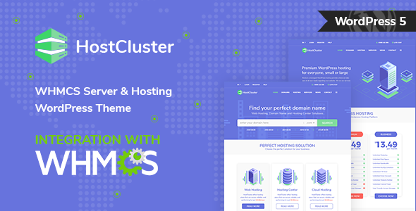 HostCluster 2.3 – WHMCS 服务器和托管 WordPress 主题-WordPress精品站