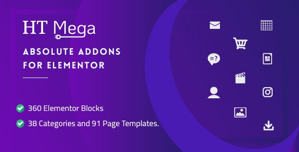 HT Mega Pro 1.6.0 – Absolute Addons for Elementor Page Builder-WordPress精品站