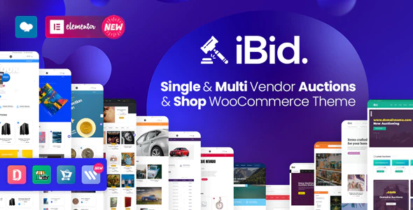 iBid 3.7.0 – Multi Vendor Auctions WooCommerce Theme