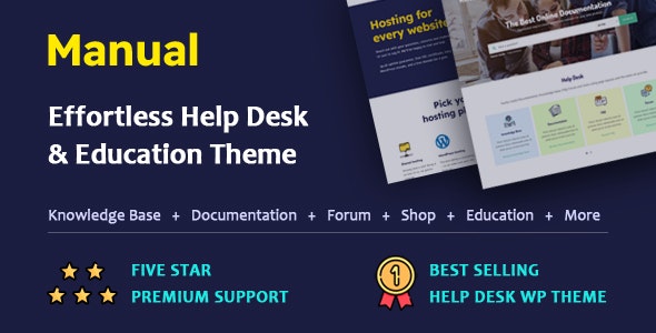 Manual 手册7.3 – Documentation, Knowledge Base & Education 文档、知识库和教育WordPress Theme-WordPress精品站