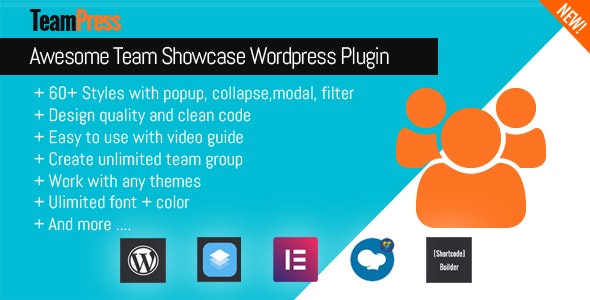 TeamPress 1.5.1 – 团队展示 Team Showcase Plugin-WordPress精品站