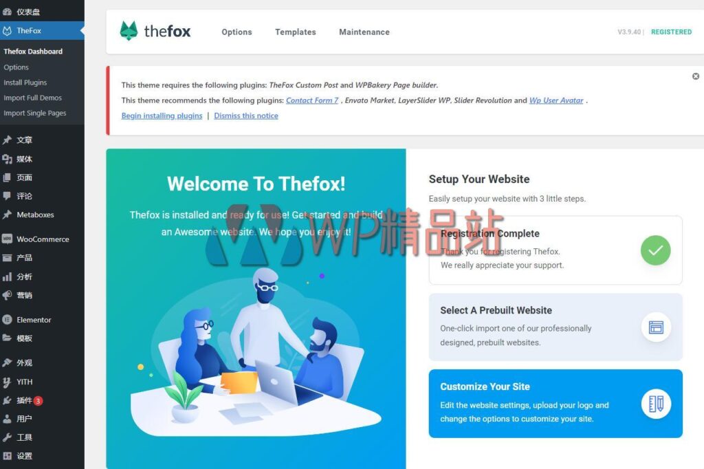 thefox-3-9-40-nulled-responsive-multi-purpose-wordpress-theme