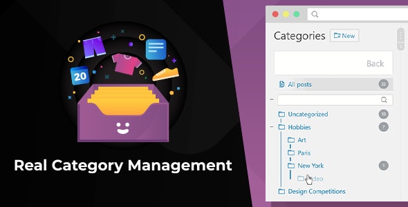 WordPress 真实分类管理 Real Category Management 4.1.50-WordPress精品站