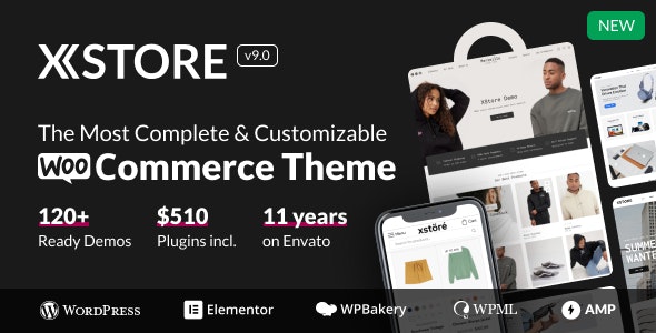 XStore 9.1.1  | 多用途 Multipurpose WooCommerce Theme-WordPress精品站