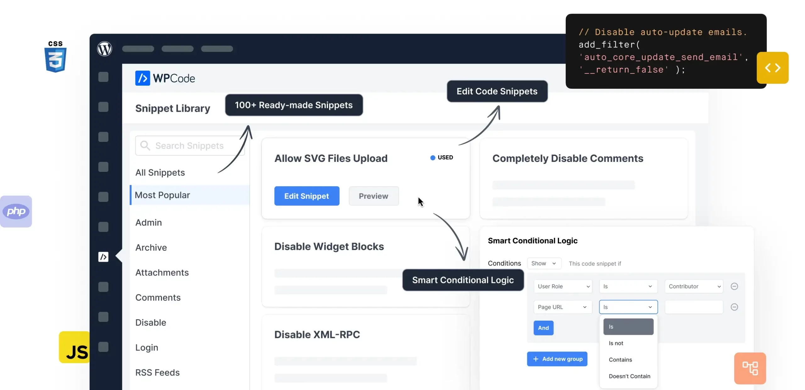 WPCode Pro 2.0.13 – 代码片段 WordPress Code Snippets Plugin-WordPress精品站