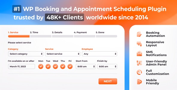 Bookly Pro 6.5 + Addons – Appointment Booking and Scheduling Software System-WordPress精品站