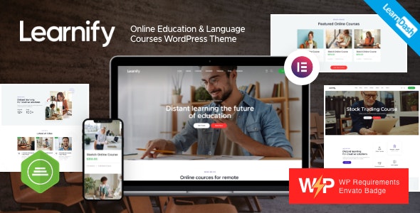 Learnify 1.8.0 – 在线教育课程 Online Education Courses WordPress Theme-WordPress精品站