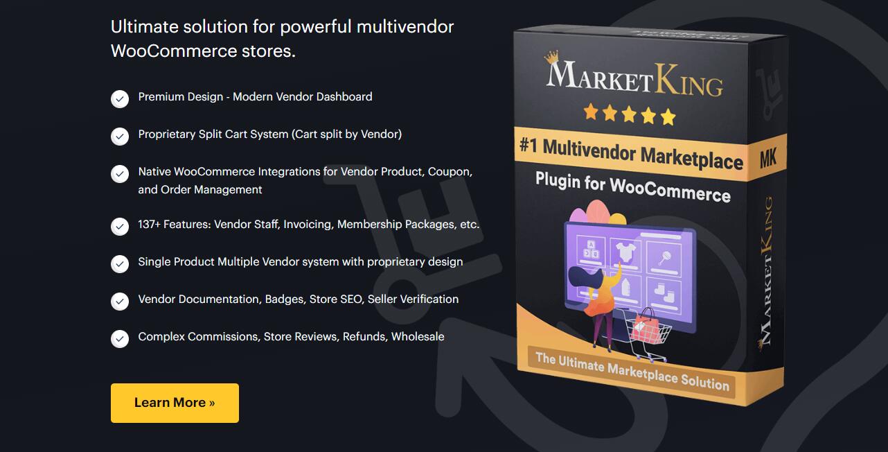 MarketKing 1.7 – 终极多供应商市场插件 Ultimate Multi Vendor Marketplace Plugin for WooCommerce-WordPress精品站