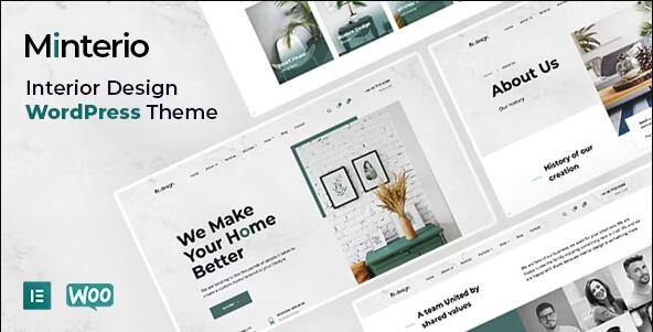 Minterio 1.2.5 – 室内设计 Interior Design WordPress Theme-WordPress精品站