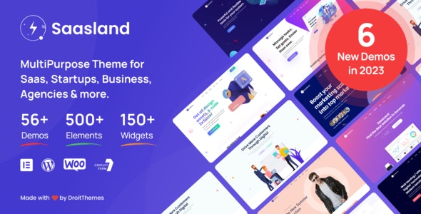 SaasLand 3.5.9 – 多用途 MultiPurpose WordPress Theme for Saas Startup-WordPress精品站