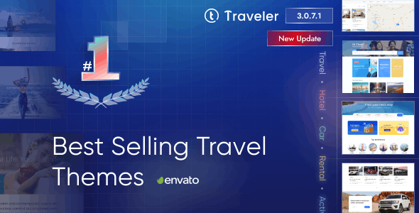 Traveler 3.0.7 – 旅行预订 Travel Booking WordPress Theme-WordPress精品站