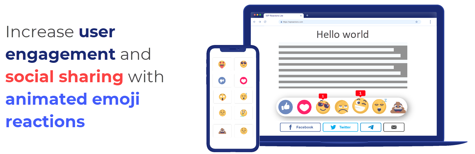 WP Reactions Pro 3.1.01– 排名第一的 WordPress 表情符号反应插件 The #1 Emoji Reactions Plugin for WordPress-WordPress精品站