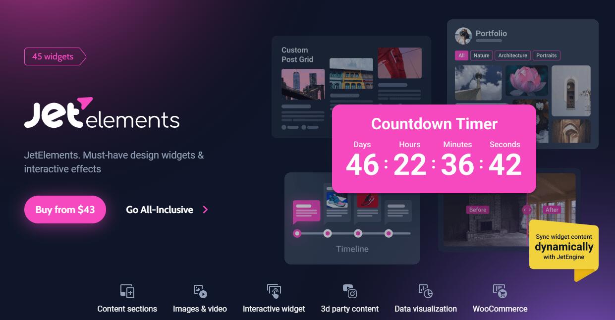 JetElements 2.6.10 – Widgets Addon for Elementor Page Builder-WordPress精品站