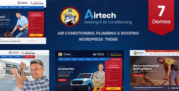 Airtech 3.4 – Plumber HVAC and Repair theme-WordPress精品站