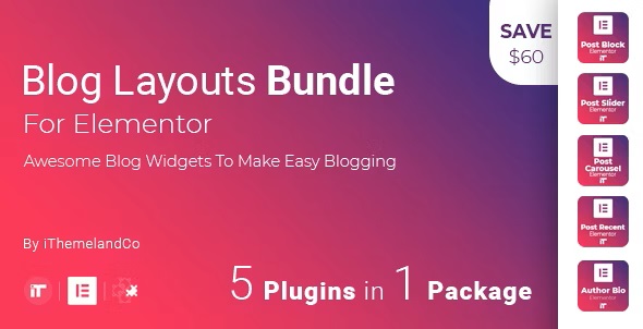 Blog Layouts Bundle 博客布局 For Elementor 1.7.0-WordPress精品站