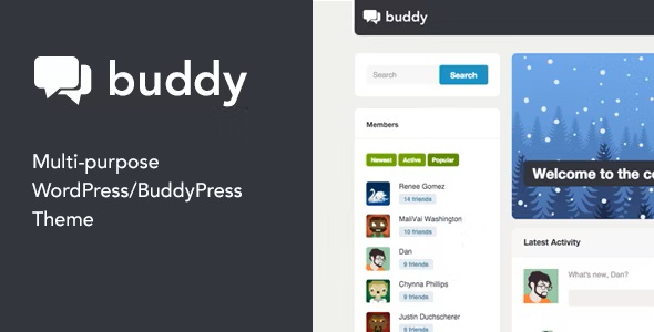 售价199刀的多用途主题 Buddy 2.22.3 – Multi-Purpose WordPress & BuddyPress Theme-WordPress精品站