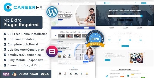 Careerfy 9.3.4 – Job Board WordPress Theme-WordPress精品站