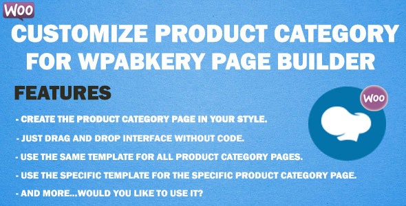 Customize Product Category for WPBakery Page Builder 5.0.0 – 自定义产品类别页面 You can customize your product category page to your style-WordPress精品站