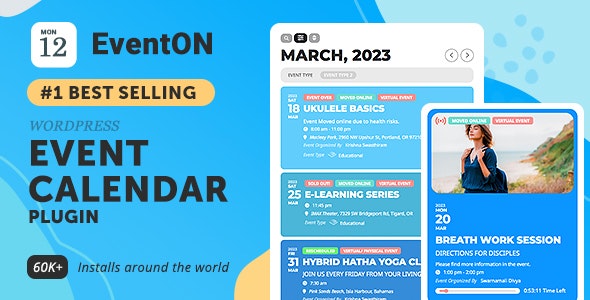 EventOn 4.4.2 + Addons – 虚拟事件日历 WordPress Virtual Event Calendar Plugin-WordPress精品站