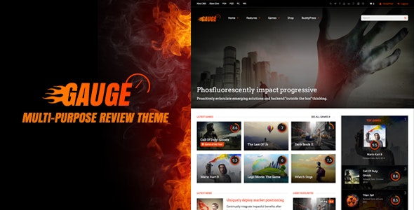 Gauge 6.50.2 – 多用途评论 Multi-Purpose Review Theme-WordPress精品站