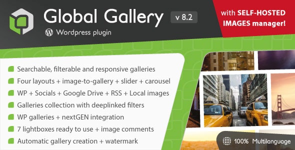 Global Gallery 8.6.0 – WordPress 响应式图库 Responsive Gallery-WordPress精品站