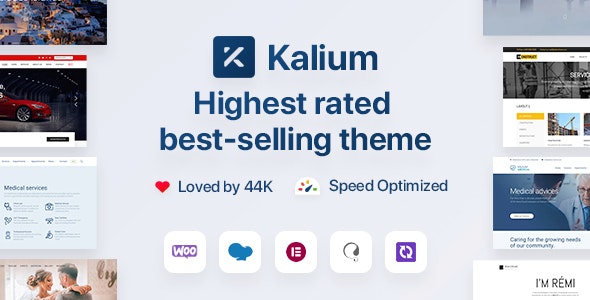 Kalium 3.9 – 创意多用途 Creative Multipurpose WordPress & WooCommerce Theme-WordPress精品站