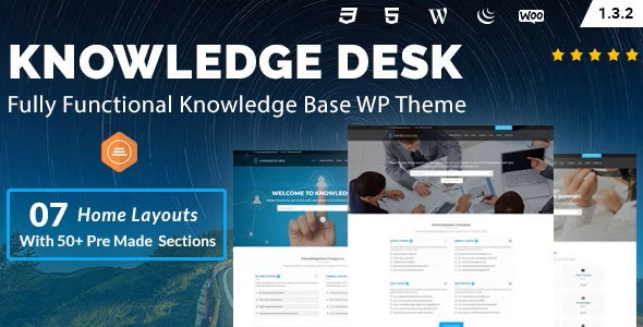 Knowledgedesk 1.3.2 – 知识库 Knowledge Base WordPress Theme-WordPress精品站