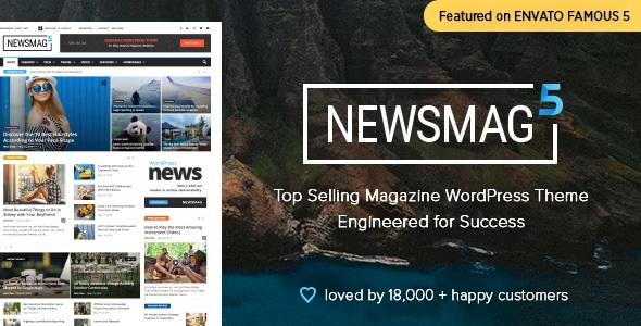 Newsmag 5.4.1 – 报纸和杂志 Newspaper & Magazine WordPress Theme-WordPress精品站