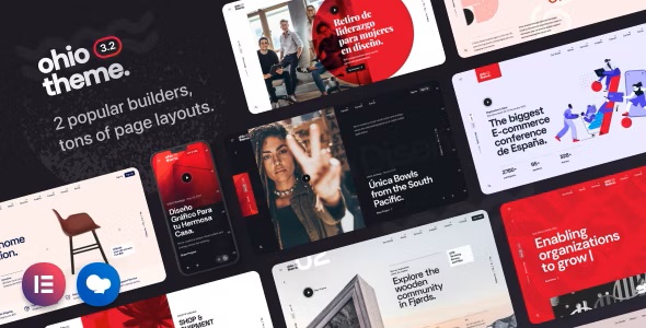 Ohio 3.3.1 – 创意组合代理 Creative Portfolio & Agency WordPress Theme-WordPress精品站