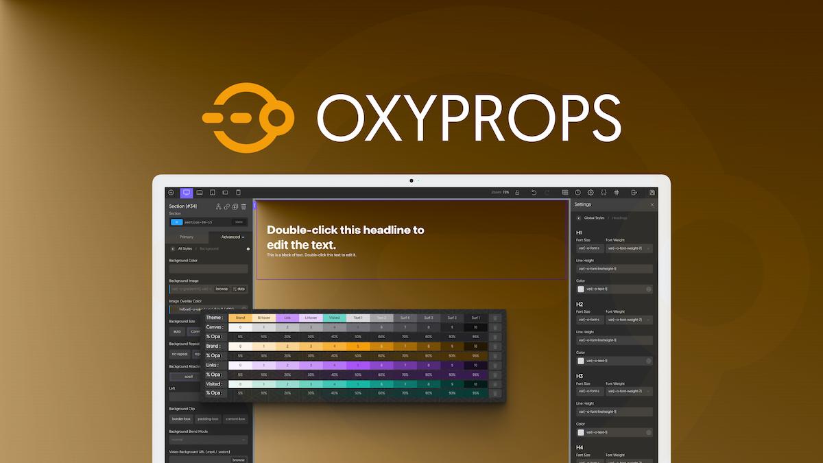 OxyProps 1.8.0 – 现代 CSS 框架和生产力工具 A modern CSS Framework and Productivity Tools for building your WordPress Site-WordPress精品站