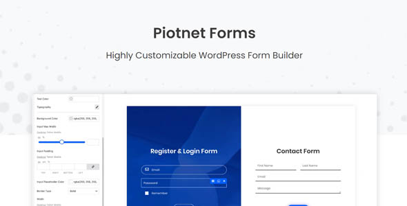 Piotnet Forms Pro 2.1.5 – 高度可定制的表单生成器 Highly Customizable WordPress Form Builder-WordPress精品站