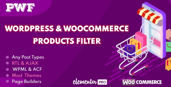 PWF 1.9.5 – 产品筛选 WordPress AND WooCommerce Products Filter-WordPress精品站