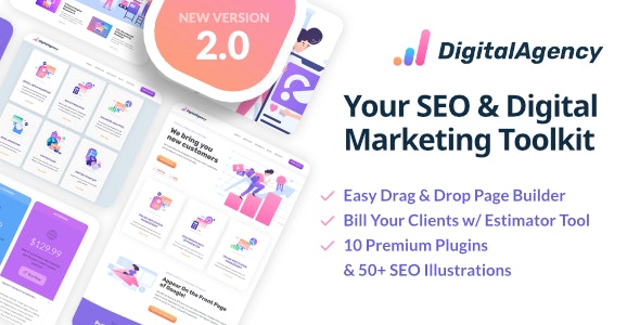 SEOWP 2.4.0 | 搜索引擎优化和数字营销机构 Search Engine Optimization & Digital Marketing Agency WordPress Theme-WordPress精品站