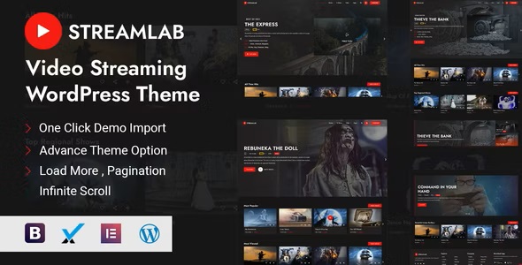 Streamlab 2.0.9 – 视频流 Video Streaming WordPress Theme-WordPress精品站