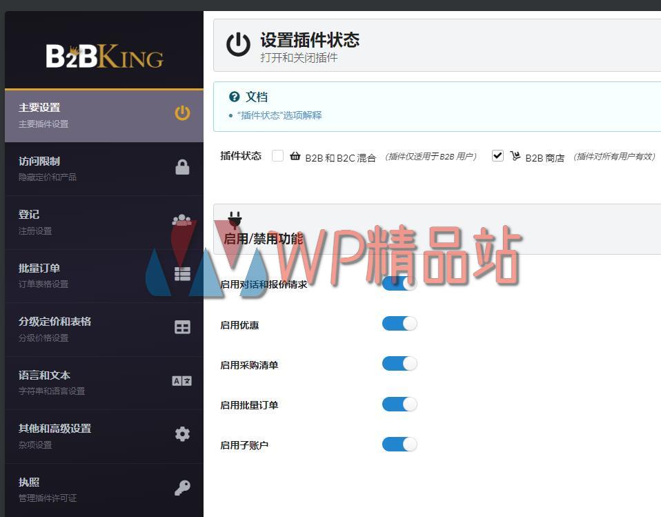 B2BKing Settings-watermark-wpjp.site