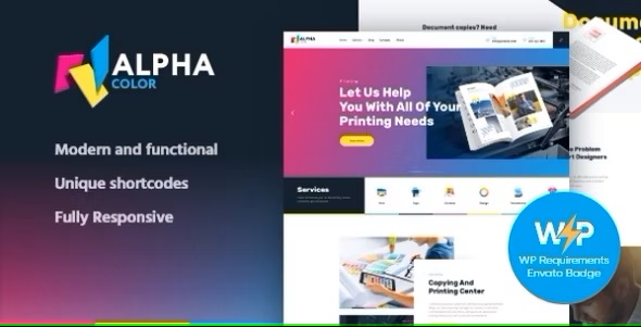 AlphaColor 1.4.7 | Type Design Agency & 3D Printing Services WordPress Theme + Elementor-WordPress精品站