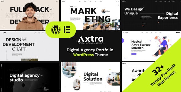 Axtra 1.3 – 数字代理创意组合 Digital Agency Creative Portfolio Theme-WordPress精品站