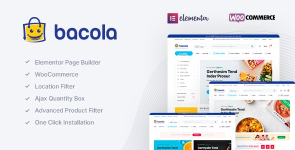 Bacola 1.3.2 – 杂货店和食品电子商务 Grocery Store and Food eCommerce Theme-WordPress精品站