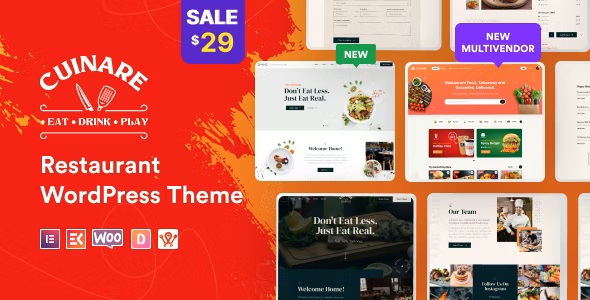 Cuinare 1.0.7 – 多供应商餐厅 Multivendor Restaurant WordPress Theme-WordPress精品站