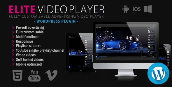 Elite Video Player 6.8.4.2 – WordPress plugin-WordPress精品站