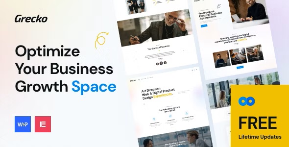 Grecko 5.0.0 | 具有简洁设计的多用途商业主题 Multipurpose Business WordPress Theme with Clean Design-WordPress精品站